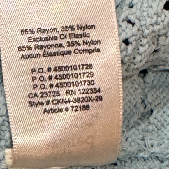 Wilfred Light Blue Knit Crop Top Size Small - Picture 7 of 9